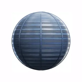 Blue vinyl fence